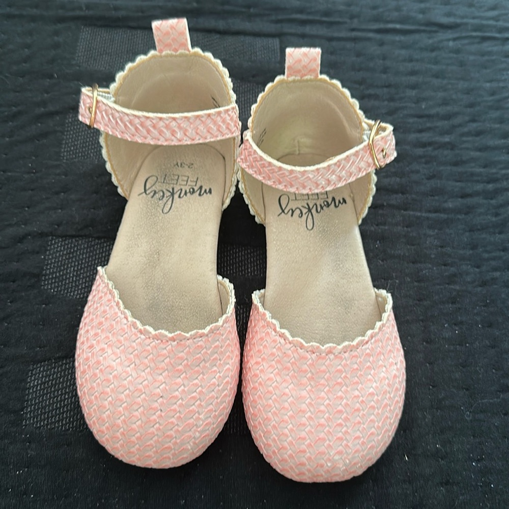 Monkey Feet Pink Flat Sandals 2-3Y